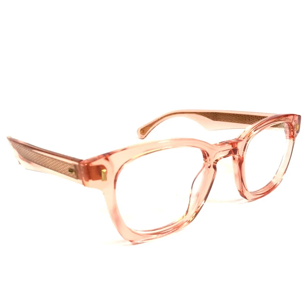 Alfred Kerbs Eyeglasses Frames AMERICA OR Clear Orange Square Full Rim 48-24-140